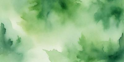 The primary subject of the image is a green tree with a leafy texture. The setting is a forest, with the tree surrounded by other trees. The visual style is a painting, which gives the image a more artistic and detailed appearance. The dominant colors are green, which is the color of the tree, and other shades of green that create a lush and natural atmosphere.