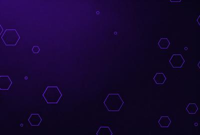 The image features a purple background with a pattern of hexagons. The hexagons are scattered throughout the background, creating a visually interesting and unique design. The primary subject of the image is the pattern of hexagons, which serves as the focal point and adds a sense of depth and texture to the scene.
