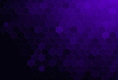 The primary subject of the image is a purple hexagonal pattern. The setting is a purple background, which creates a visually striking contrast with the hexagonal pattern. The visual style is a combination of a photo and digital art, as the hexagons are arranged in a way that resembles a digital artwork. The colors and mood of the image are predominantly purple, which gives it a calm and soothing atmosphere.