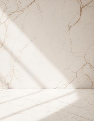 The primary subject of the image is a marble wall with a white background. The setting is a room with a marble countertop. The visual style is a photo of a marble wall with a white background. The colors and mood are predominantly white, giving the image a clean and elegant appearance.