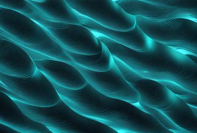 The primary subject of the image is a blue, swirling, and wavy pattern. The setting is a blue background, which creates a visually striking contrast with the pattern. The visual style is a combination of digital art and illustration, giving the image a unique and artistic appearance. The dominant colors are blue and purple, creating a calming and serene atmosphere.
