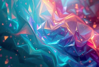 The primary subject of the image is a blue and purple geometric pattern. The setting is a blue and purple background, which creates a visually striking contrast with the pattern. The visual style is digital art, as the pattern appears to be a computer-generated design. The dominant colors and overall atmosphere of the image are vibrant and energetic, with the blue and purple hues evoking a sense of calmness and tranquility.
