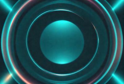 The primary subject of the image is a blue circle, which appears to be a part of a larger blue circle. The setting is a dark background, and the visual style is a close-up of the blue circle. The colors and mood of the image are predominantly blue, creating a calm and serene atmosphere.