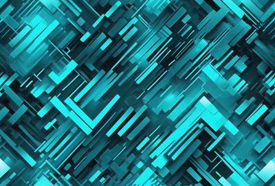 The primary subject of the image is a blue and green patterned background. The setting is a digital art or illustration, with a visually appealing and colorful design. The visual style is a mix of digital art and illustration, creating a unique and vibrant atmosphere. The dominant colors are blue and green, which contribute to the overall mood of the image.