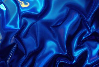 The primary subject of the image is a blue, swirling, and flowing pattern. The setting is a blue background, which creates a visually striking contrast with the swirling pattern. The visual style appears to be a digital art or illustration, as the swirling pattern is intricately detailed and the overall atmosphere is vibrant and dynamic. The dominant colors are blue and possibly some shades of purple, contributing to a calming and soothing mood.
