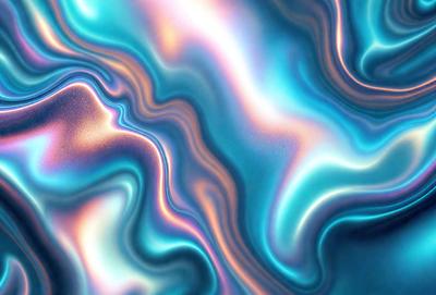 The primary subject of the image is a colorful, swirling pattern that resembles a blue and pink ocean. The setting is a blue and pink ocean, and the visual style is a digital art or illustration. The dominant colors and overall atmosphere are vibrant and lively, creating a sense of movement and energy.