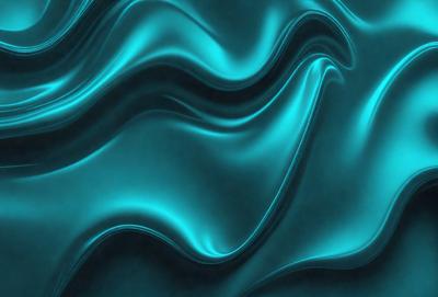 The primary subject of the image is a blue, flowing water-like pattern. The setting is a dark blue background, which creates a contrast with the flowing pattern. The visual style is a digital art or illustration, as the flowing pattern appears to be a digital creation. The dominant colors are blue and black, giving the image a calm and serene atmosphere.