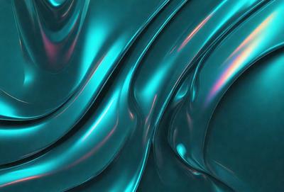 The primary subject of the image is a blue and green swirling pattern, which appears to be a digital art or illustration. The setting is a blue background, and the visual style is a combination of digital art and illustration. The dominant colors in the image are blue and green, creating a calming and soothing atmosphere.