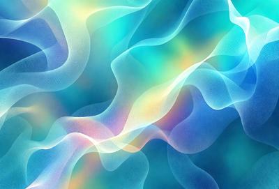 The primary subject of the image is a blue and white swirling pattern, which appears to be a digital art or illustration. The setting is a blue background, and the visual style suggests that the image is a digital artwork or a patterned design. The dominant colors are blue and white, creating a calm and soothing atmosphere.