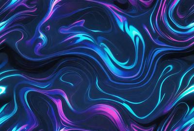 The primary subject of the image is a blue and purple swirling pattern, which appears to be a digital art or illustration. The setting is a dark background, which contrasts with the vibrant colors of the swirling pattern. The visual style suggests that the image is a creative and artistic representation of a swirling motion. The dominant colors are blue and purple, giving the image a calming and soothing atmosphere.