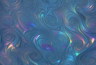 The primary subject of the image is a blue and purple swirling pattern, which appears to be a digital art or illustration. The setting is a blue and purple background, creating a visually striking and vibrant atmosphere. The visual style is a combination of digital art and illustration, with the swirling pattern being the main focus of the image. The colors and mood convey a sense of energy and movement, with the blue and purple hues adding a sense of depth and complexity to the overall design.