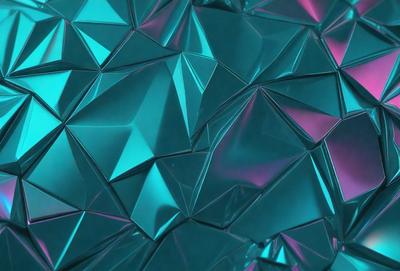 The primary subject of the image is a close-up of a blue and purple patterned surface, which appears to be a piece of art or a textured wall. The setting is a room with a blue and purple color scheme, creating a visually striking and vibrant atmosphere. The visual style of the image is a combination of digital art and illustration, with the blue and purple colors dominating the scene.