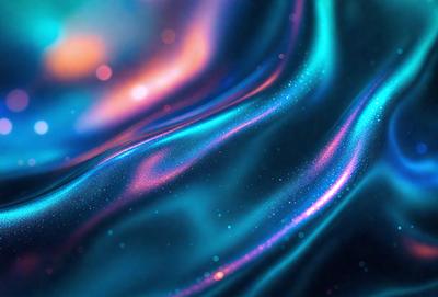 The primary subject of the image is a blue and purple swirling pattern, which appears to be a digital art or illustration. The setting is a blue background, and the visual style is a combination of digital art and illustration. The dominant colors in the image are blue and purple, creating a vibrant and lively atmosphere.
