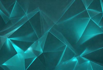 The primary subject of the image is a blue and white geometric pattern. The setting is a blue background, which creates a visually striking contrast with the pattern. The visual style is a combination of digital art and illustration, giving the image a modern and artistic appearance. The dominant colors are blue and white, creating a calm and soothing atmosphere.