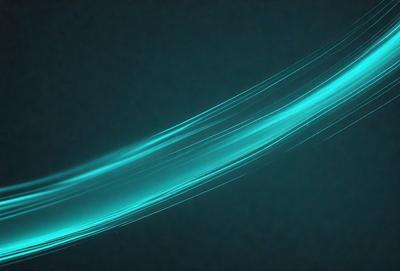 The primary subject of the image is a blue, light-filled tunnel. The setting is a dark blue background, which contrasts with the bright blue light. The visual style is a digital art or illustration, creating a futuristic and dynamic atmosphere. The colors and mood are predominantly blue, with a sense of depth and movement.