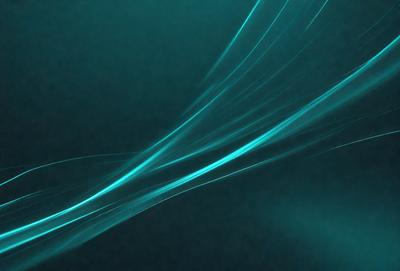 The primary subject of the image is a blue and green light pattern, which appears to be a digital art or illustration. The setting is a dark blue background, and the visual style suggests that the image is a digital creation. The colors and mood of the image are predominantly blue and green, creating a calm and serene atmosphere.