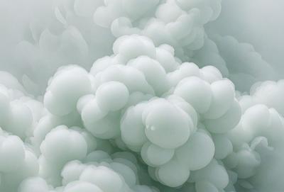 The primary subject of the image is a cloud, which is the main object, scene, or focus of the image. The cloud is surrounded by a white background, giving it a clean and pristine appearance. The visual style of the image is a photo, capturing the cloud in its natural environment. The cloud is predominantly white, giving it a calm and serene atmosphere.