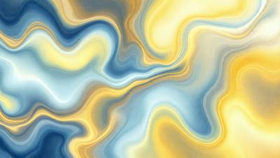 The primary subject of the image is a blue and yellow swirling pattern, which appears to be a digital art or illustration. The setting is a blue and yellow background, creating a vibrant and lively atmosphere. The visual style is a mix of digital art and illustration, with the swirling pattern being the main focus of the image. The colors and mood convey a sense of energy and movement, with the blue and yellow hues adding a sense of warmth and liveliness to the scene.
