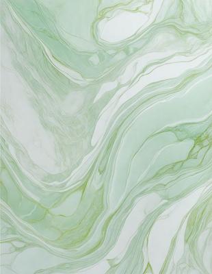 The primary subject of the image is a large, green, swirling pattern on a white surface. The setting appears to be a wall or a countertop, with the green pattern creating a visually striking contrast against the white background. The visual style of the image is a combination of a photo and a digital art, as it captures the intricate details of the green swirl pattern. The colors and mood of the image are predominantly green, with a sense of depth and movement created by the swirling pattern.