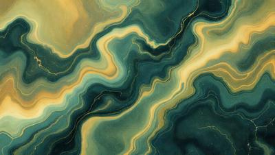 The primary subject of the image is a blue and yellow swirling pattern, which appears to be a painting or a digital artwork. The setting is a blue and green background, creating a vibrant and lively atmosphere. The visual style is a mix of artistic and digital elements, giving the image a unique and captivating appearance. The dominant colors are blue and yellow, with the swirling pattern adding a sense of movement and energy to the overall composition.