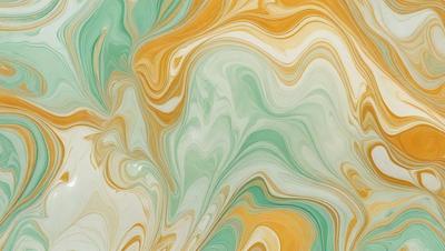 The primary subject of the image is a colorful, swirling pattern that resembles a painting or a digital artwork. The setting is a green and yellow background, which adds to the vibrant and lively atmosphere of the scene. The visual style appears to be a mix of photo and digital art, creating a unique and eye-catching design. The colors and mood of the image are predominantly green and yellow, with a sense of energy and movement.