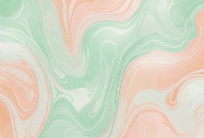 The primary subject of the image is a colorful, swirling pattern on a wall. The setting is a room with a pink and green color scheme. The visual style is a combination of digital art and illustration, creating a vibrant and dynamic appearance. The dominant colors are pink and green, giving the room a warm and lively atmosphere.