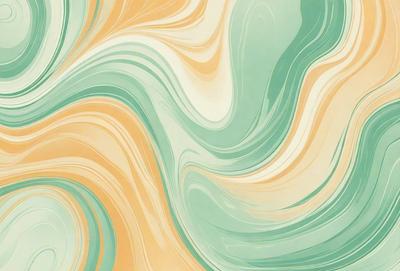 The primary subject of the image is a colorful, swirling pattern that resembles a painting or a digital artwork. The setting is a green and yellow background, which adds to the vibrant atmosphere of the scene. The visual style appears to be a combination of photo and digital art, creating a unique and eye-catching design. The colors and mood of the image are lively and energetic, with the green and yellow hues contributing to a sense of freshness and liveliness.