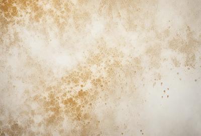 The primary subject of the image is a yellow and brown wall with a pattern of yellow dots. The setting is a room with a white background. The visual style is a close-up of the wall, showcasing the dots and their texture. The colors and mood of the image are warm and inviting, with the yellow dots creating a sense of depth and interest.