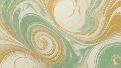 The primary subject of the image is a swirling pattern of yellow and green colors, which creates a visually striking and dynamic scene. The setting is a wall, and the visual style appears to be a combination of digital art and illustration. The dominant colors are yellow and green, giving the image a lively and vibrant atmosphere.