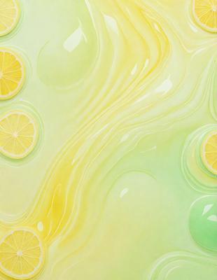 The primary subject of the image is a painting of a lemon. The setting is a painting of a lemon on a yellow background. The visual style is a painting, and the colors and mood are predominantly yellow and bright.
