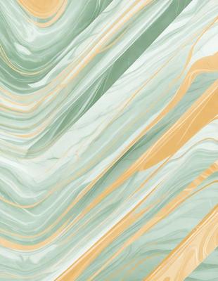 The primary subject of the image is a green and yellow striped pattern, which appears to be a marble or stone texture. The setting is a wall, and the visual style is a close-up of the pattern. The dominant colors are green and yellow, creating a vibrant and lively atmosphere.