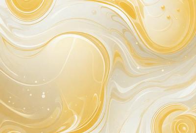 The primary subject of the image is a patterned wallpaper with a gold and white color scheme. The setting is a room with a wall adorned with this patterned wallpaper. The visual style is a digital art or illustration, creating a unique and eye-catching design. The colors and mood of the image are warm and inviting, with the gold and white tones evoking a sense of luxury and sophistication.