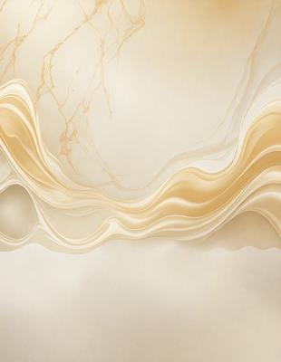 The primary subject of the image is a large, white, and gold painting. The painting features a wave-like pattern, giving it a dynamic and flowing appearance. The setting is a white wall, which serves as a clean and neutral backdrop for the painting. The visual style of the painting is a combination of digital art and traditional painting techniques, creating a unique and captivating piece of art. The dominant colors in the painting are white and gold, which evoke a sense of elegance and sophistication.
