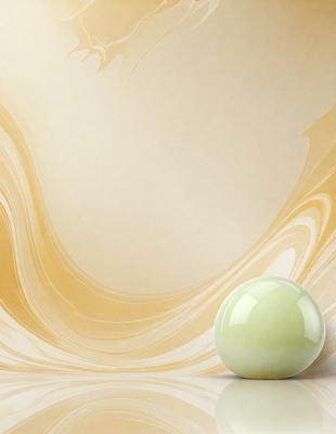 The primary subject of the image is a green ball, which is placed on a yellow background. The setting appears to be a creative and artistic environment, possibly a painting or a digital artwork. The visual style of the image is a combination of colors and textures, creating a vibrant and dynamic scene. The dominant colors are yellow and green, which contribute to a lively and energetic atmosphere.