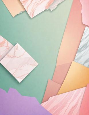 The primary subject of the image is a green wall with a pattern of squares. The setting is a room with a green wall, and the visual style is a combination of digital art and illustration. The dominant colors are green and pink, creating a calm and inviting atmosphere.