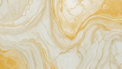The primary subject of the image is a marble-like surface with a yellow and white color scheme. The setting is a room with a patterned wall, and the visual style appears to be a combination of a photo and a digital art or illustration. The colors and mood of the image are warm and inviting, creating a cozy and comfortable atmosphere.