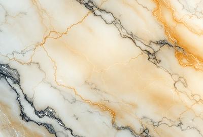 The primary subject of the image is a marble wall with a yellowish hue. The setting is a room with a marble floor, and the visual style is a close-up of the marble wall. The colors and mood of the image are warm and inviting, with the yellowish hue of the marble wall creating a sense of warmth and natural beauty.
