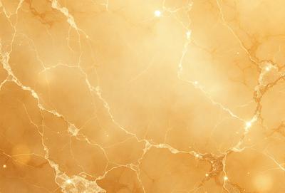 The primary subject of the image is a close-up of a marble wall with a golden hue. The setting is a room with a yellow marble wall, and the visual style is a photo. The colors and mood of the image are warm and inviting, with the golden hue of the marble wall creating a sense of luxury and elegance.