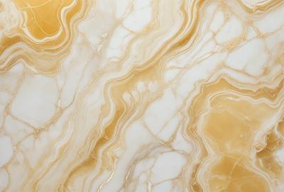 The primary subject of the image is a marble wall with a gold-colored pattern. The setting is a room with a white marble surface. The visual style is a close-up of the marble wall, showcasing its intricate design. The colors and mood of the image are predominantly white and gold, giving it a luxurious and elegant appearance.