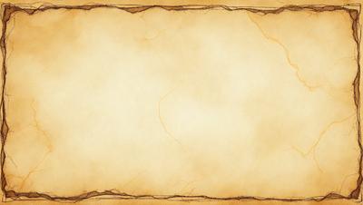 The primary subject of the image is a piece of parchment paper with a yellowish tint. The setting is a room with a wooden table, and the visual style is a combination of a photo and a drawing. The colors and mood of the image are warm and inviting, with the yellowish tint adding a sense of age and history to the parchment paper.