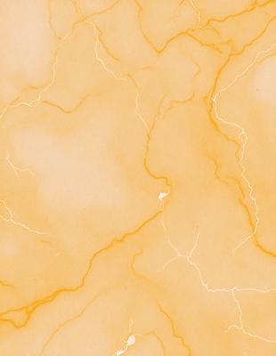 The primary subject of the image is a yellow and orange marbled surface, which appears to be a wall or a piece of art. The setting is a room with a yellow and orange color scheme. The visual style is a combination of a photo and a digital art, creating a unique and eye-catching design. The dominant colors are yellow and orange, giving the scene a warm and vibrant atmosphere.