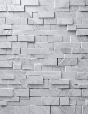 The primary subject of the image is a white brick wall. The setting is a room with a white brick wall as the main focus. The visual style is a photo of the brick wall. The colors and mood of the image are predominantly white, giving it a clean and minimalist appearance.