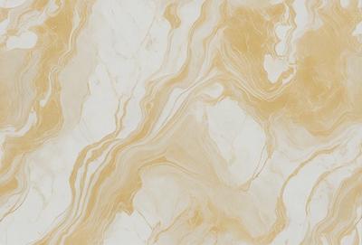 The primary subject of the image is a marble-like pattern on a wall. The setting is a room with a white background. The visual style is a close-up of the marble pattern, which gives the image a textured and detailed appearance. The dominant colors are yellow and white, creating a warm and inviting atmosphere.