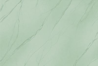 The primary subject of the image is a marble-like surface with a green hue. The setting is a wall, and the visual style is a close-up of the marble surface. The colors and mood of the image are predominantly green, giving it a natural and serene atmosphere.