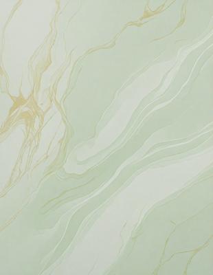 The primary subject of the image is a marble-like surface with a green and white color scheme. The setting is a wall, and the visual style appears to be a combination of a photo and a digital art or illustration. The colors and mood of the image are calming and serene, with the green and white tones creating a sense of tranquility.