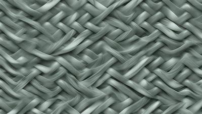 The primary subject of the image is a close-up of a knitted fabric, showcasing its intricate pattern and texture. The setting is a gray background, which contrasts with the knitted fabric. The visual style is a close-up of the knitted fabric, highlighting its details. The colors and mood of the image are predominantly gray, giving it a calm and serene atmosphere.