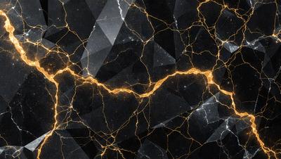 The primary subject of the image is a close-up of a marble surface with a yellow line running through it. The setting is a black and white photo, giving it a vintage or artistic appearance. The visual style is a combination of a photo and digital art, creating a unique and intriguing image. The colors and mood are predominantly black and white, with the yellow line adding a touch of warmth and contrast to the overall atmosphere.