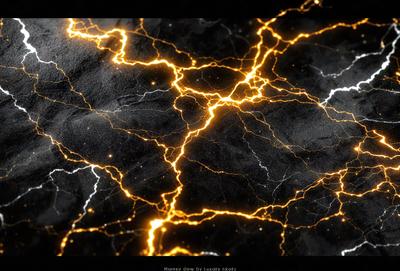 The primary subject of the image is a yellow light, which appears to be a neon light or a lightning bolt. The setting is a black background, which contrasts with the bright yellow light. The visual style is a digital art or illustration, as the light is depicted in a stylized manner. The colors and mood of the image are predominantly yellow, creating a vibrant and energetic atmosphere.