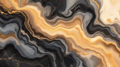 The primary subject of the image is a large, intricately patterned stone. The setting is a close-up of the stone, showcasing its unique and visually striking design. The visual style is a detailed, realistic representation of the stone, capturing its texture and patterns. The colors and mood of the image are predominantly dark, with the stone's patterns and textures providing a sense of depth and complexity.