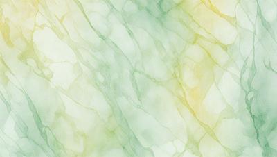 The primary subject of the image is a marble-like pattern, which is a digital artwork. The setting is a green and white marble-like surface, and the visual style is digital art. The dominant colors in the image are green and white, creating a calm and soothing atmosphere.